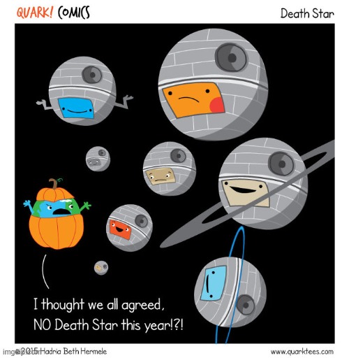 image tagged in planets,halloween,death star,star wars,earth,pumpkin | made w/ Imgflip meme maker