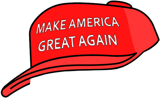 Maga cartoon hat Blank Meme Template