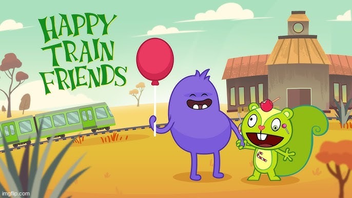 are you excited for tomorrow? | image tagged in dumb ways to die x happy tree friends happy train friends,happy tree friends,htf,dumb ways to die | made w/ Imgflip meme maker