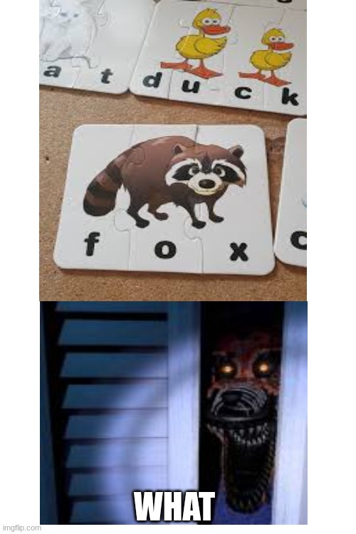 Ah yes, a """"fox"""" | WHAT | image tagged in fox,you had one job | made w/ Imgflip meme maker