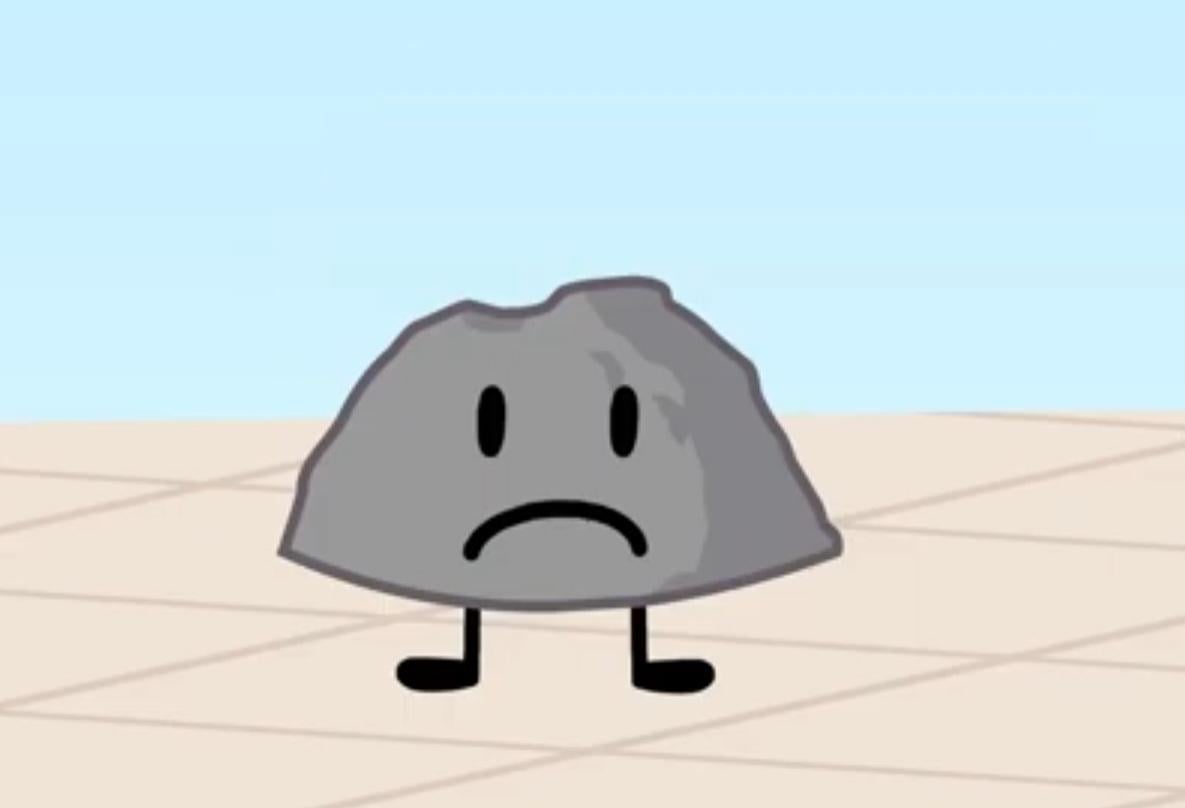 BFDI Rocky Frown Blank Meme Template