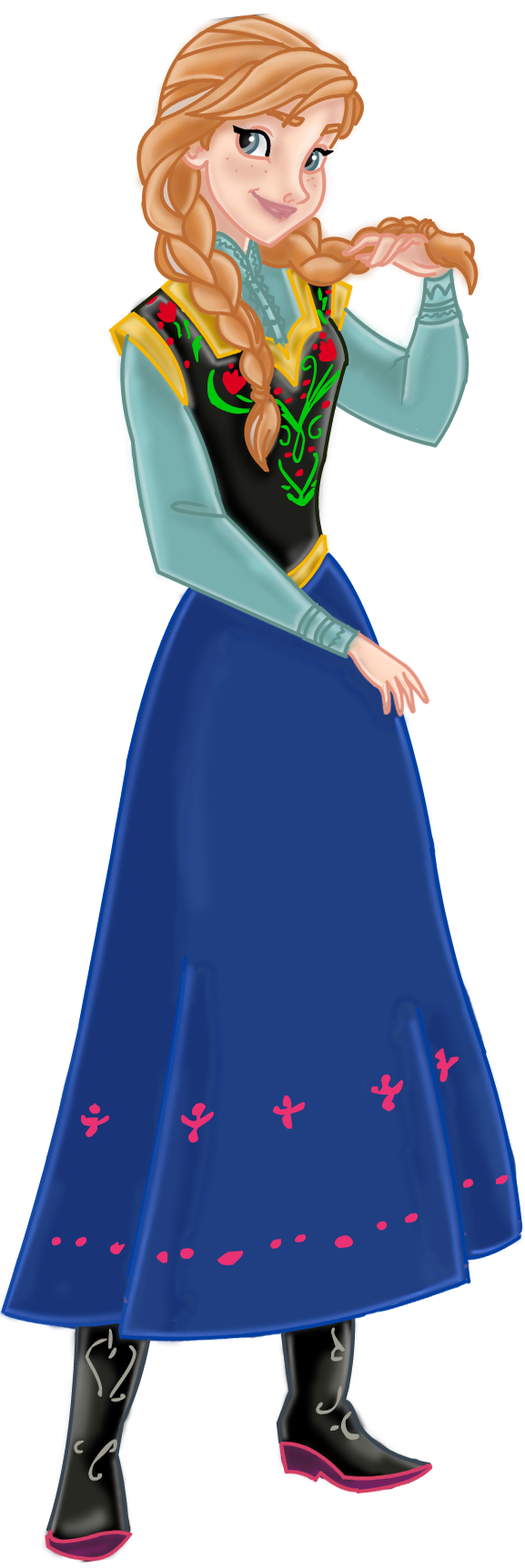 Anna of Arendelle Blank Meme Template