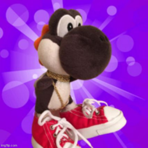 Black Yoshi  | image tagged in black yoshi | made w/ Imgflip meme maker