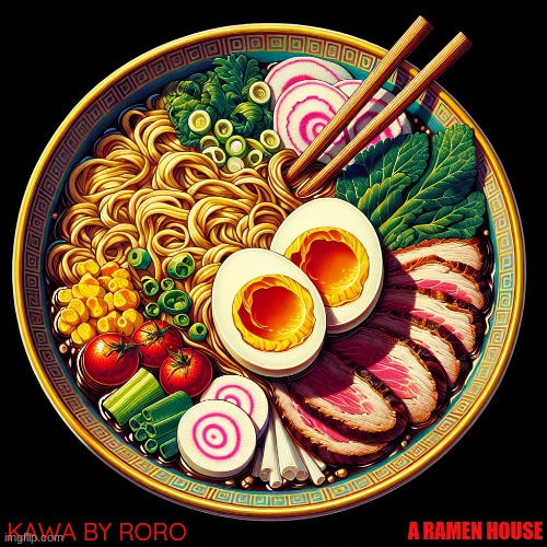 kawa | KAWA BY RORO; A RAMEN HOUSE | image tagged in funny memes | made w/ Imgflip meme maker