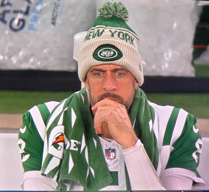 Rodgers thinking Blank Meme Template