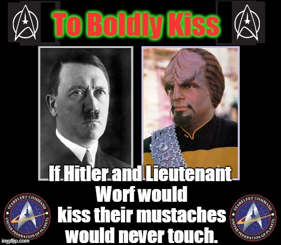 Important Discoveries | image tagged in vince vance,adolf hitler,to boldly go,star trek,memes,mustache | made w/ Imgflip meme maker