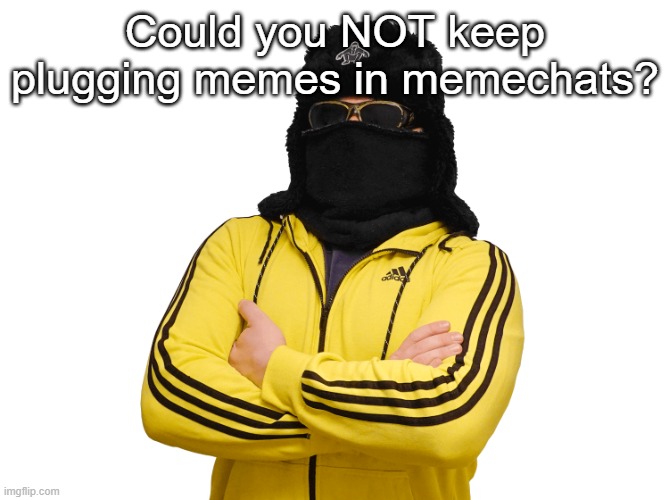 @ You know who you are | Could you NOT keep plugging memes in memechats? | image tagged in boris transparent | made w/ Imgflip meme maker