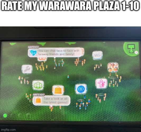 They must escape the Miitrix | RATE MY WARAWARA PLAZA 1-10 | made w/ Imgflip meme maker