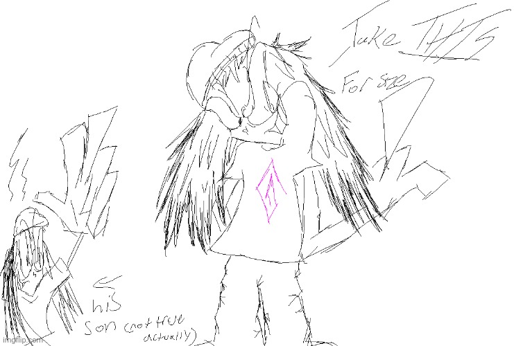 Here's a drawing I never finished | made w/ Imgflip meme maker