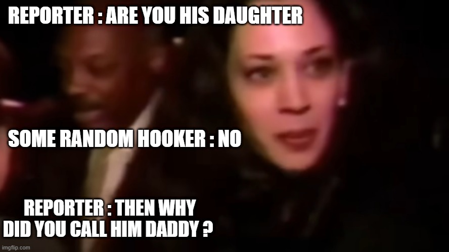 REPORTER : ARE YOU HIS DAUGHTER; SOME RANDOM HOOKER : NO; REPORTER : THEN WHY DID YOU CALL HIM DADDY ? | made w/ Imgflip meme maker