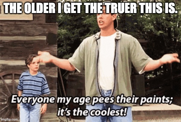 THE OLDER I GET THE TRUER THIS IS. | made w/ Imgflip meme maker