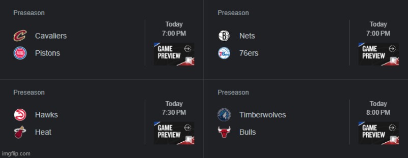 Nba games tonight 10/16/24 | image tagged in nba,games,sports,oh wow are you actually reading these tags | made w/ Imgflip meme maker