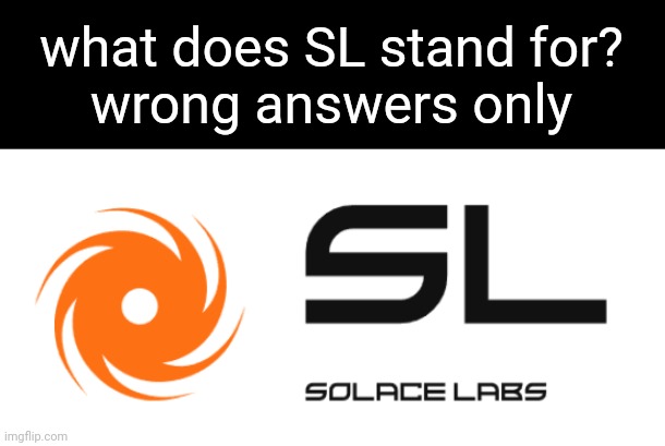 rooster | what does SL stand for?
wrong answers only | image tagged in solace labs logo | made w/ Imgflip meme maker