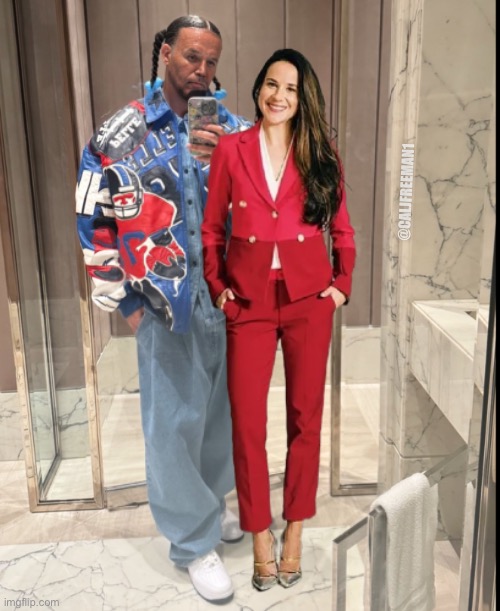 Joe with Ashley…sporting the new “dreads” | @CALJFREEMAN1 | image tagged in joe biden,drake hotline bling,maga,presidential race,democrats,president trump | made w/ Imgflip meme maker