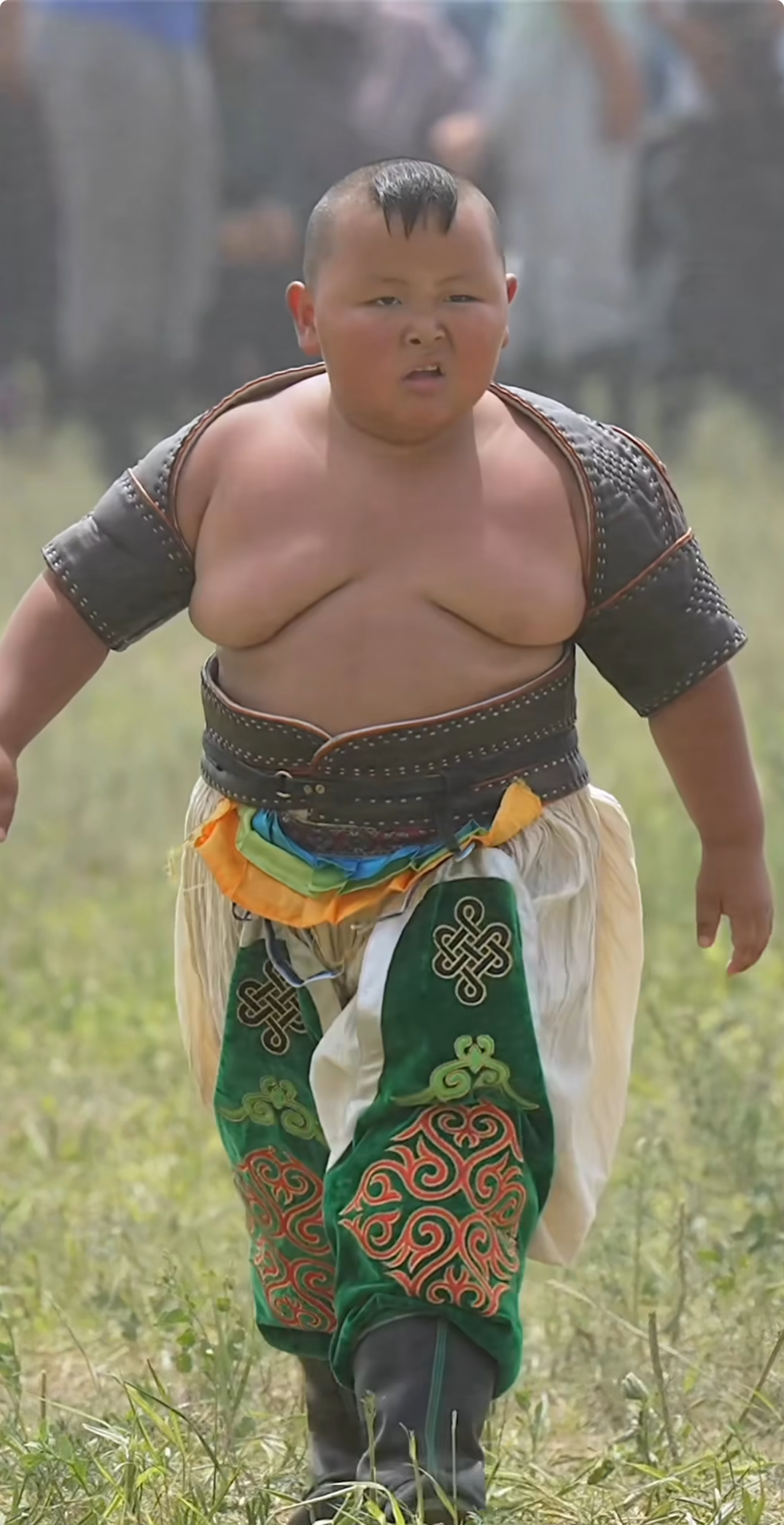 High Quality Mongolian kid Blank Meme Template