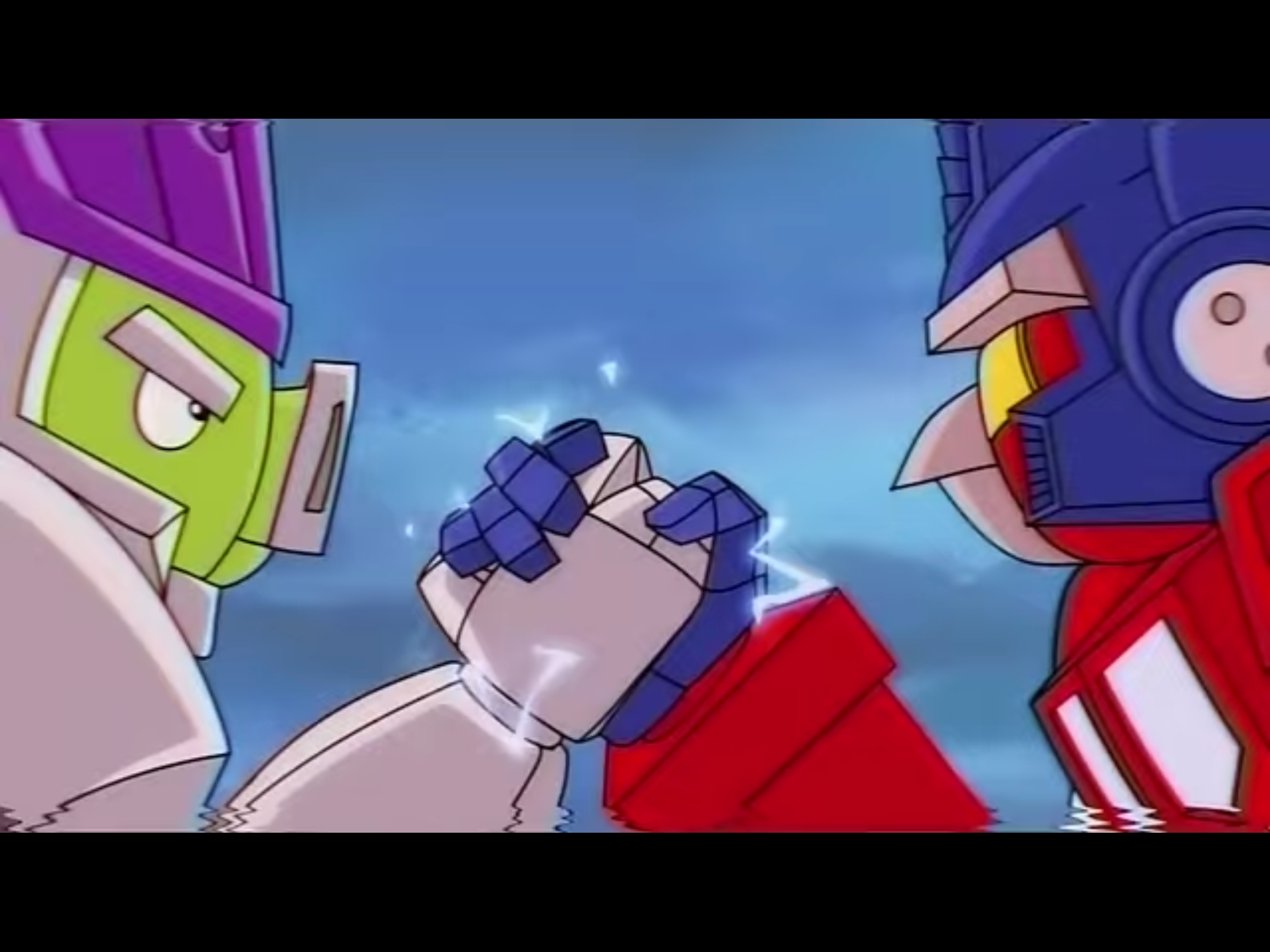 Angry Birds Transformers Team Up Blank Meme Template