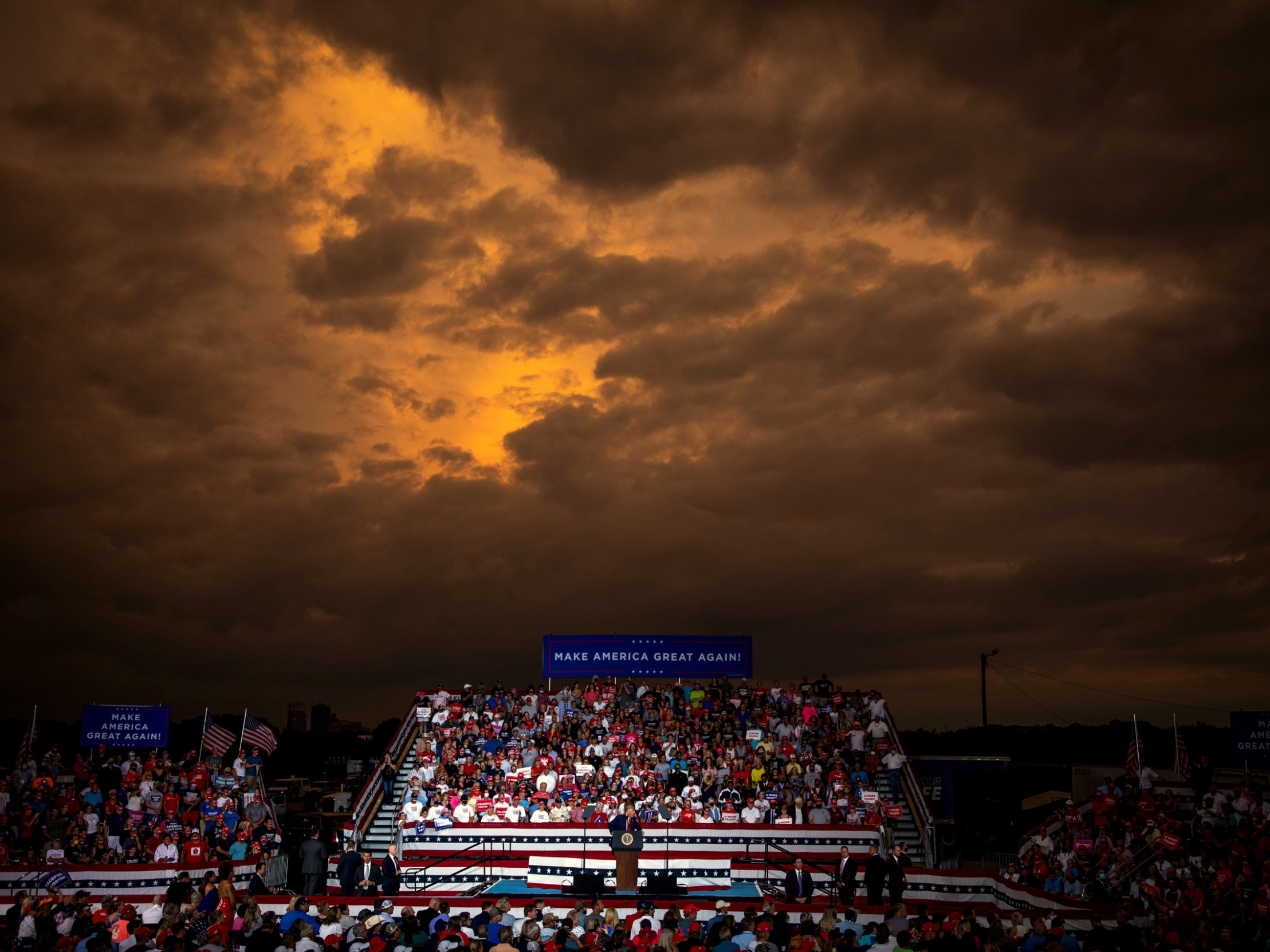 Sunset for trumpism Blank Meme Template