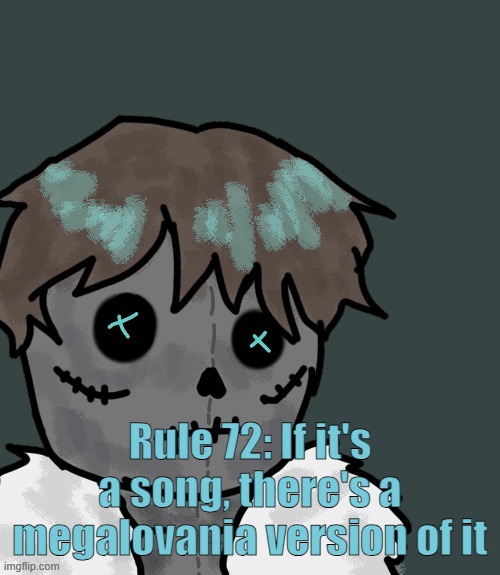 OsDe plush (thanks Disco) | Rule 72: If it's a song, there's a megalovania version of it | image tagged in osde plush thanks disco | made w/ Imgflip meme maker