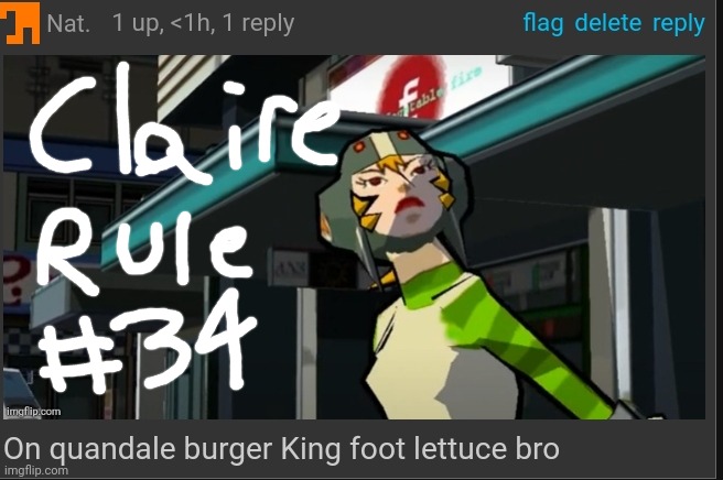 Yes I draw the triangle 4, deal with it | image tagged in on quandale burger king foot lettuce bro | made w/ Imgflip meme maker