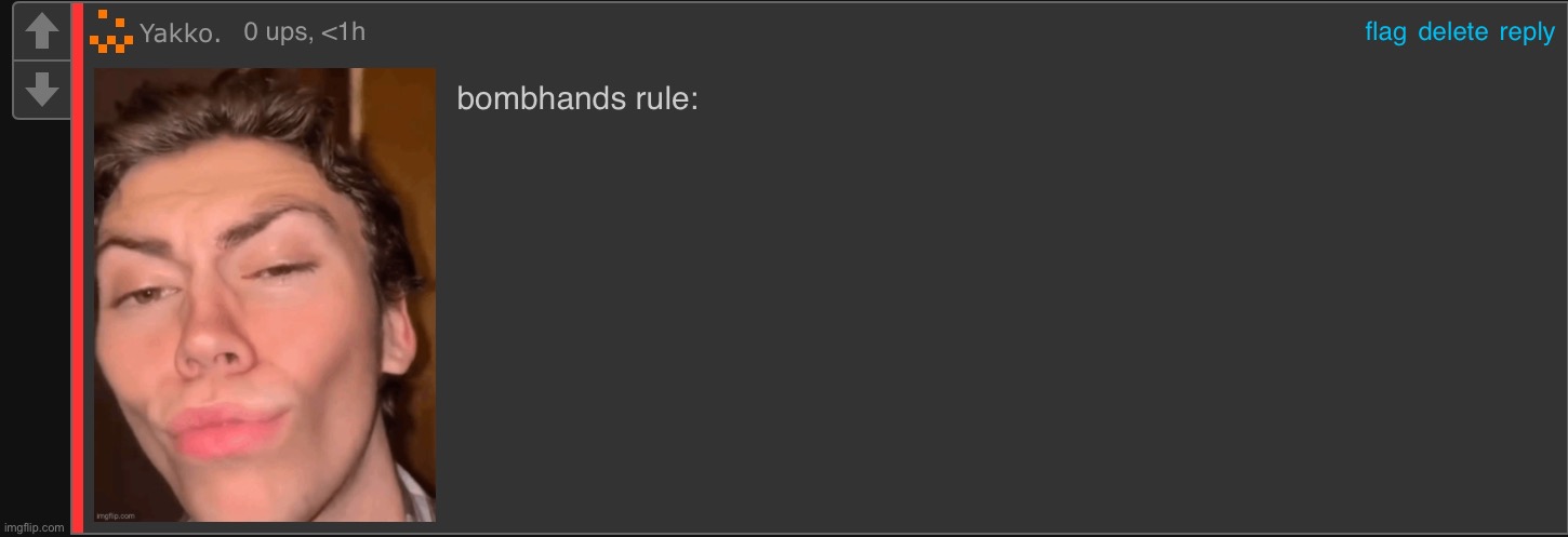 bombhands rule | image tagged in bombhands rule | made w/ Imgflip meme maker