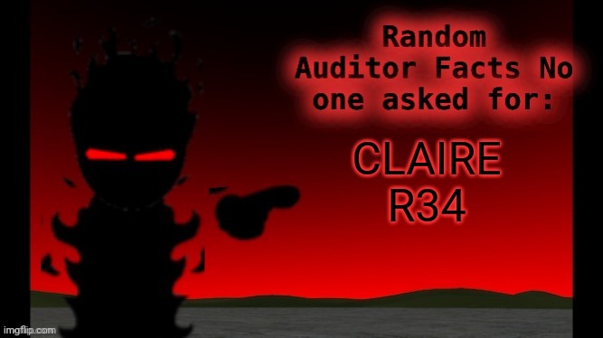 Auditor facts | CLAIRE R34 | image tagged in auditor facts | made w/ Imgflip meme maker