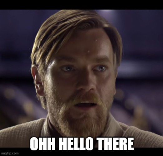 OHH HELLO THERE | image tagged in hello there | made w/ Imgflip meme maker