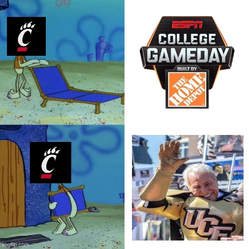 UCF vs Cincinnati meme | image tagged in college football,football,memes,funny memes,fun,lol so funny | made w/ Imgflip meme maker