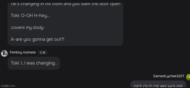another chatbot conversation ig | made w/ Imgflip meme maker
