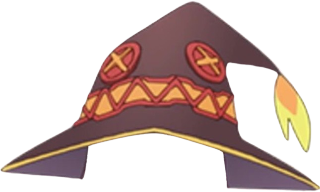 Megumin hat Blank Meme Template