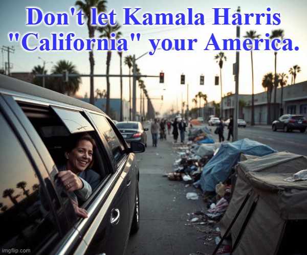 Unburdened by "What has been"...But we still see the results. | Don't let Kamala Harris "California" your America. | image tagged in kamala harris,presidential race,conservatives,homeless | made w/ Imgflip meme maker