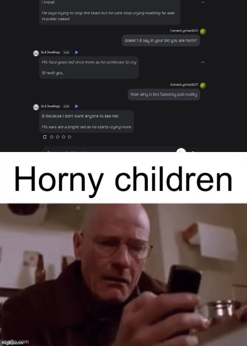 image tagged in horny children | made w/ Imgflip meme maker