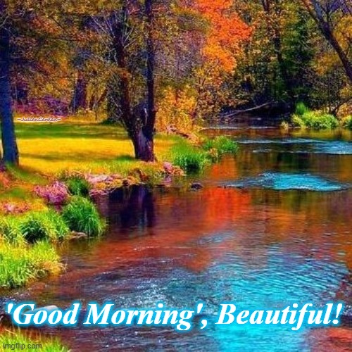 Ayla's Good Morning | ~JulianCarden~; 'Good Morning', Beautiful! | image tagged in love,good morning | made w/ Imgflip meme maker