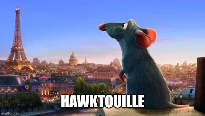 I love hawktouille | HAWKTOUILLE | image tagged in ratatouille | made w/ Imgflip meme maker