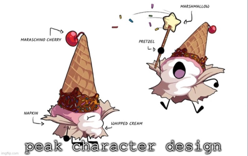peak character design | made w/ Imgflip meme maker