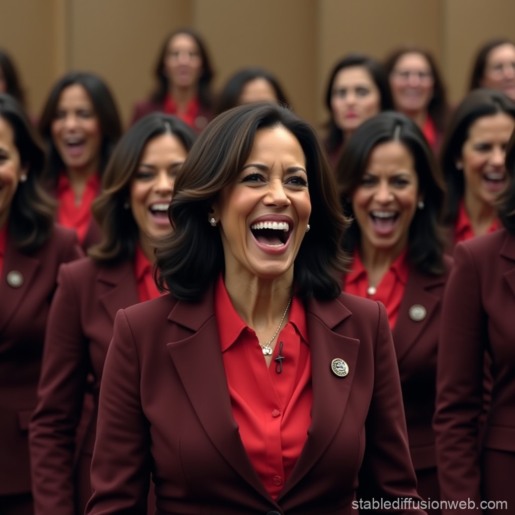 High Quality LAUGHING KAMALA'S Blank Meme Template