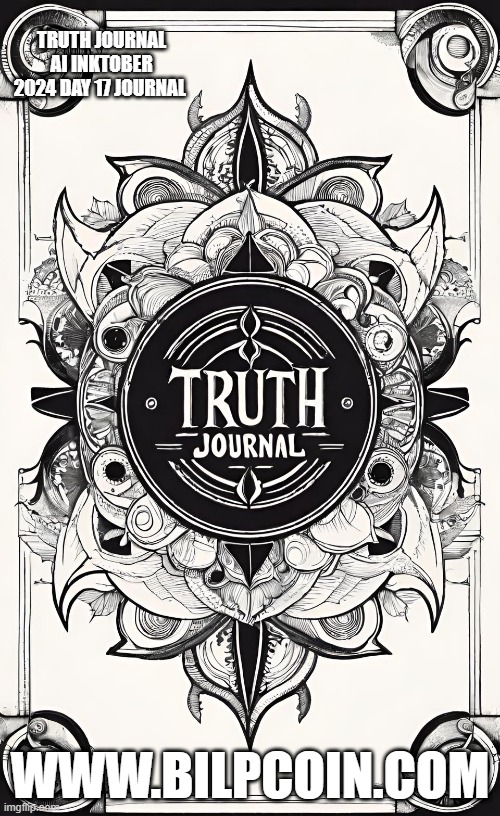 TRUTH JOURNAL AI INKTOBER 2024 DAY 17 JOURNAL; WWW.BILPCOIN.COM | made w/ Imgflip meme maker