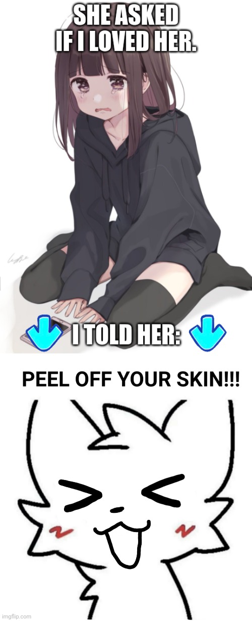 image tagged in she asked if i loved her | made w/ Imgflip meme maker