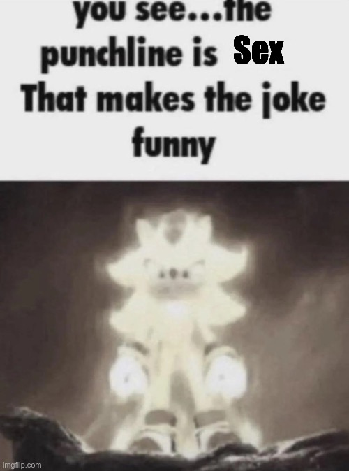 You see the punchline is that makes the joke funny shadow | Sex | image tagged in you see the punchline is that makes the joke funny shadow | made w/ Imgflip meme maker