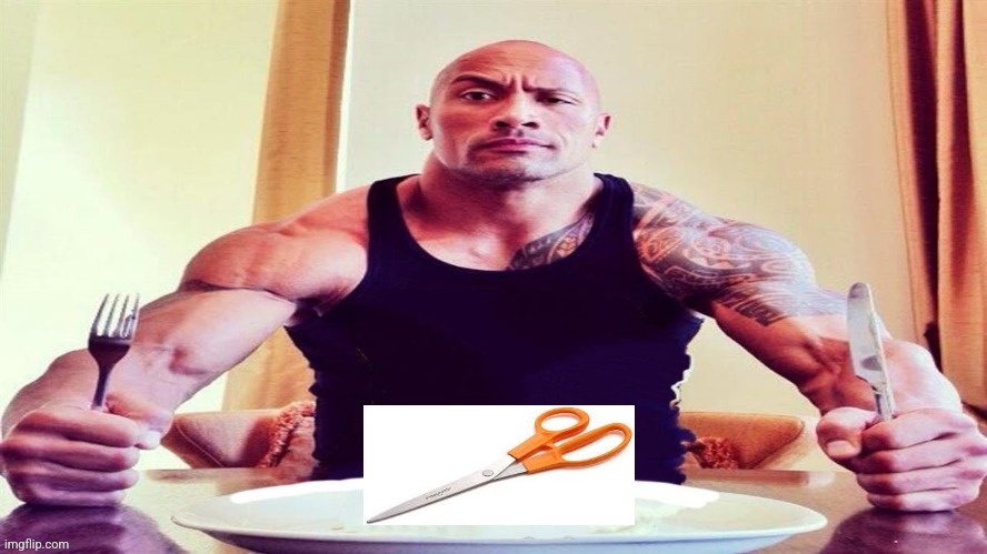 Rock eats scissors | image tagged in rock eats scissors | made w/ Imgflip meme maker