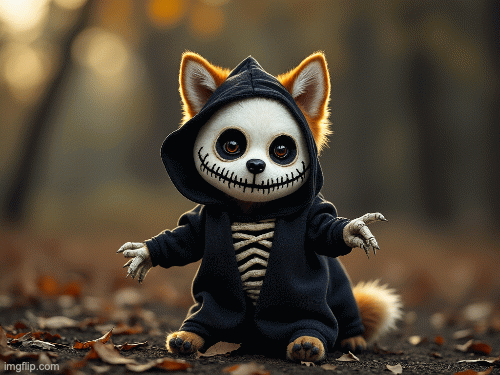 Cute Voodoo Doll | image tagged in gifs,happy halloween | made w/ Imgflip images-to-gif maker