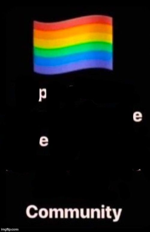Pee community | image tagged in repost if your account supports lgbtq | made w/ Imgflip meme maker