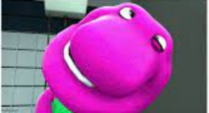 Barney takes a dump | image tagged in barney takes a dump | made w/ Imgflip meme maker