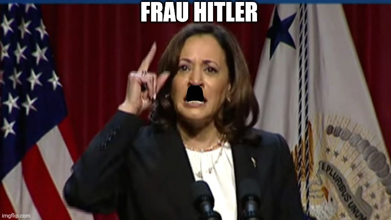 Kamala Angry | FRAU HITLER | image tagged in kamala angry | made w/ Imgflip meme maker