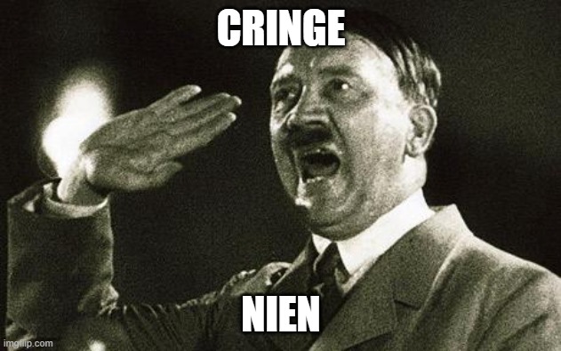 ADOLF HITLER NIEN | CRINGE NIEN | image tagged in adolf hitler nien | made w/ Imgflip meme maker