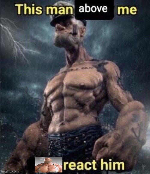 d | image tagged in this man above me fish react him | made w/ Imgflip meme maker