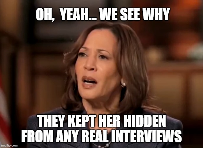 Worse than Joe | OH,  YEAH... WE SEE WHY; THEY KEPT HER HIDDEN FROM ANY REAL INTERVIEWS | made w/ Imgflip meme maker