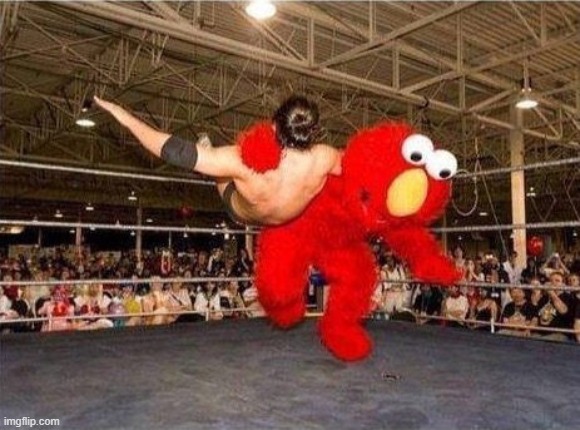 Elmo Thud | image tagged in elmo thud | made w/ Imgflip meme maker