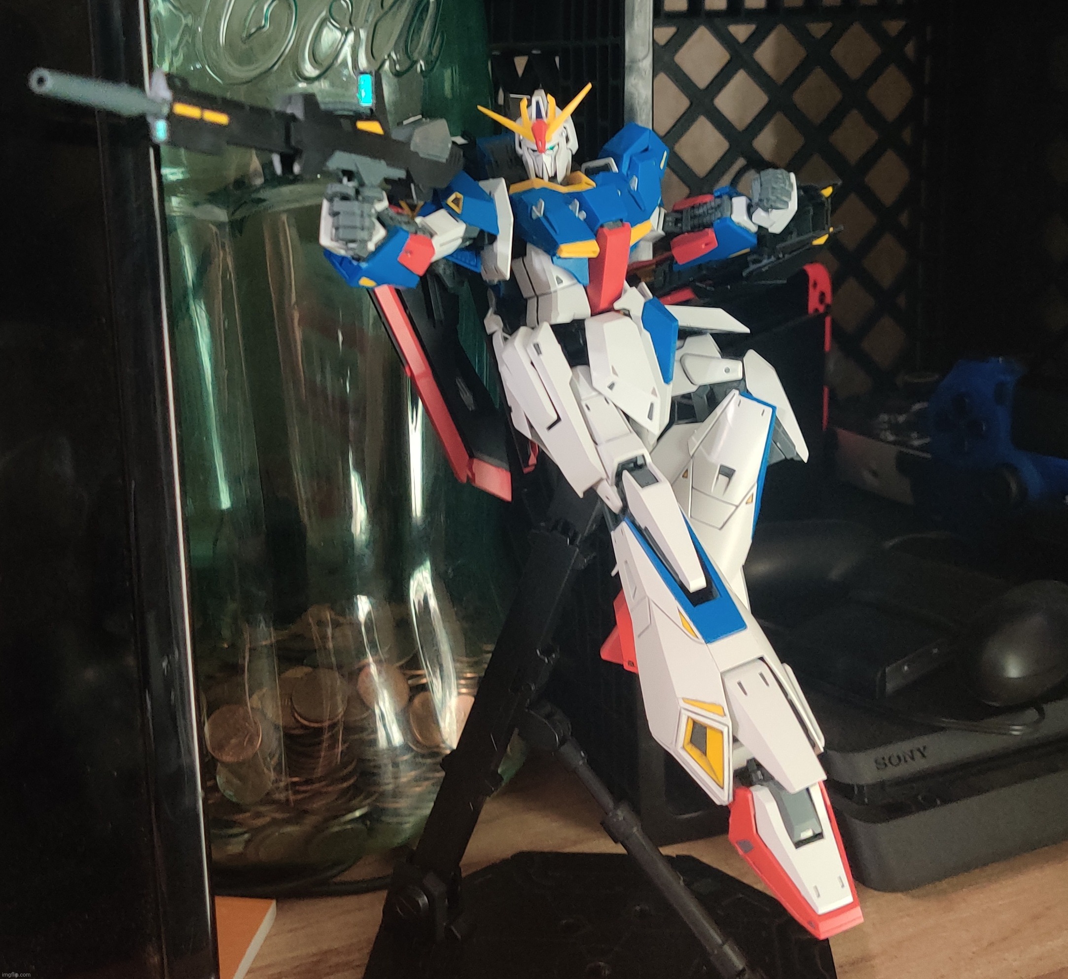 Decided to put the zeta ver. Ka on the shelf | made w/ Imgflip meme maker