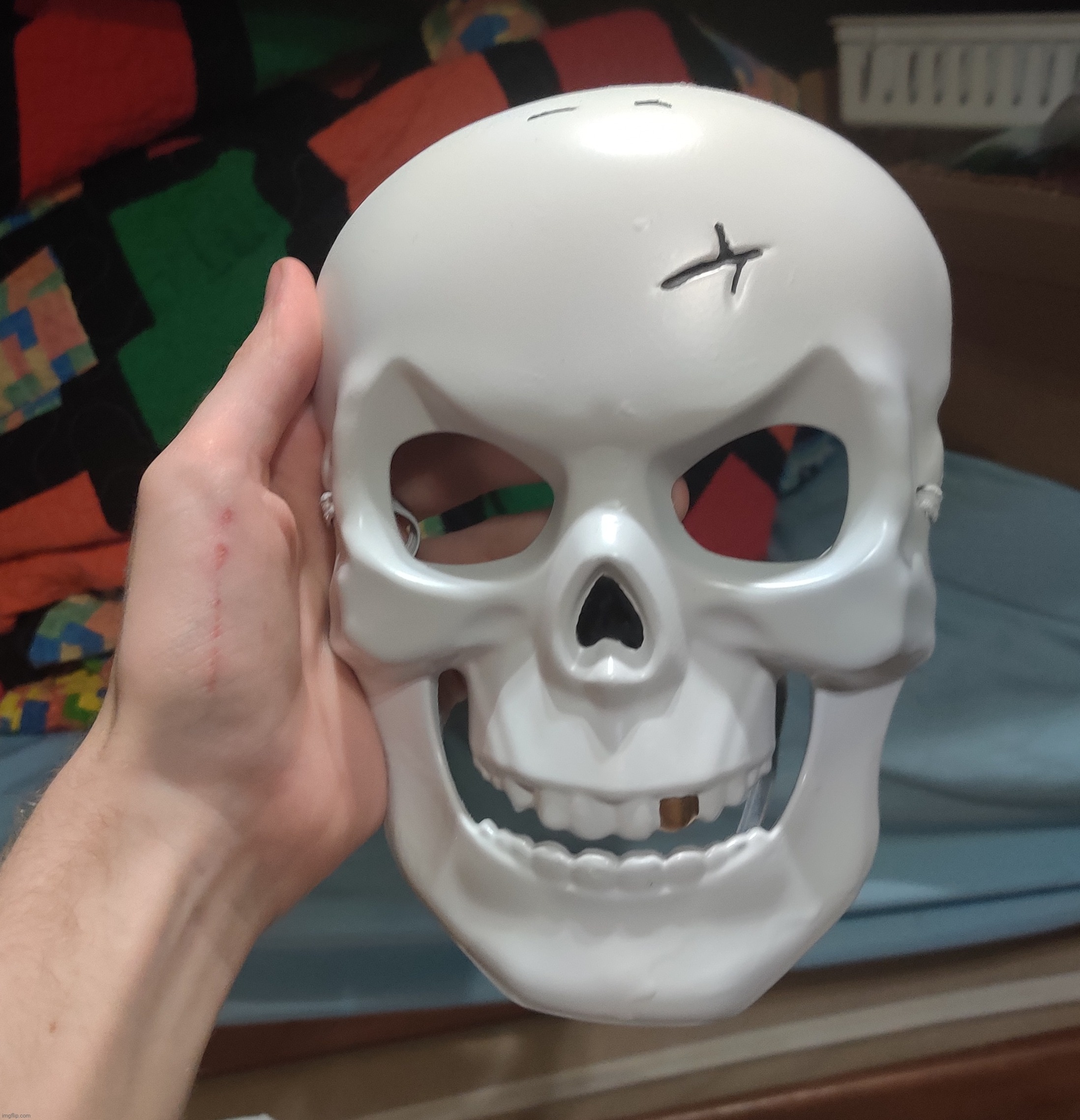 Added a few quick details to the skull | made w/ Imgflip meme maker