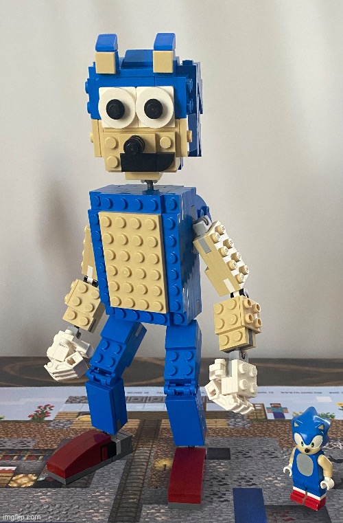 I made a lego sonic | made w/ Imgflip meme maker